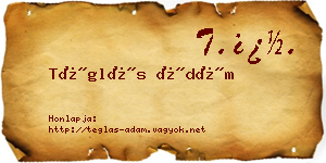 Téglás Ádám névjegykártya